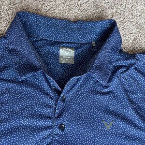 Callaway Polo Shirt Mens Size 3X Blue Opti Dri Fit Golf Short Sleeve XXXL